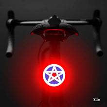 Load image into Gallery viewer, Bicycle Taillight Twelve Constellations USB Charge Led Bike Light Flash Tail Rear Lights for road Mtb Bike Seatpost
