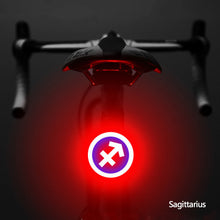 Load image into Gallery viewer, Bicycle Taillight Twelve Constellations USB Charge Led Bike Light Flash Tail Rear Lights for road Mtb Bike Seatpost
