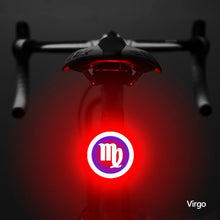 Load image into Gallery viewer, Bicycle Taillight Twelve Constellations USB Charge Led Bike Light Flash Tail Rear Lights for road Mtb Bike Seatpost
