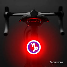 Load image into Gallery viewer, Bicycle Taillight Twelve Constellations USB Charge Led Bike Light Flash Tail Rear Lights for road Mtb Bike Seatpost
