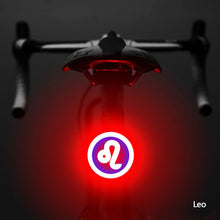 Load image into Gallery viewer, Bicycle Taillight Twelve Constellations USB Charge Led Bike Light Flash Tail Rear Lights for road Mtb Bike Seatpost
