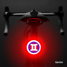 Load image into Gallery viewer, Bicycle Taillight Twelve Constellations USB Charge Led Bike Light Flash Tail Rear Lights for road Mtb Bike Seatpost
