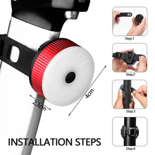 Load image into Gallery viewer, 5 Modes Led Rear Light Bicycle High Visibility Rechargebale Usb Bike Tail Light Round Shape Multifunctional Flashing Bike Lamps
