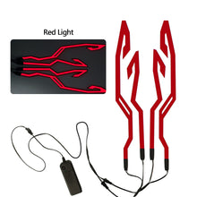 Load image into Gallery viewer, 4 Flashing Warning Lights Waterproof Motorcycle Bike Helmet LED cold light Strip Sticker Night Riding Helmet Kit
