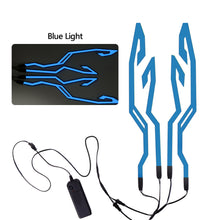 Load image into Gallery viewer, 4 Flashing Warning Lights Waterproof Motorcycle Bike Helmet LED cold light Strip Sticker Night Riding Helmet Kit
