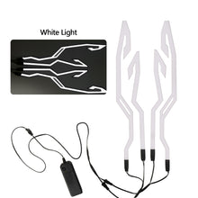 Load image into Gallery viewer, 4 Flashing Warning Lights Waterproof Motorcycle Bike Helmet LED cold light Strip Sticker Night Riding Helmet Kit
