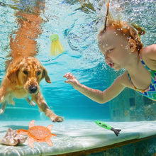 Load image into Gallery viewer, Kids Diving Game Toys Set Water Sports Throwing Toy Diving Training Swimming Pool Toys For Summer Activities and Outdoor Games

