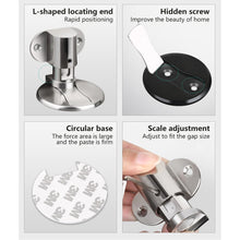 Load image into Gallery viewer, Adjustable Door Stopper Non-punch Water-proof Door Stop Hidden Door Holders Strong Magnetic Door Resistance Nail-free Doorstop Furniture Door Hardware
