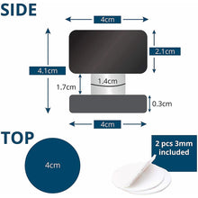 Load image into Gallery viewer, Stainless Steel Punch-free Door Stopper Silent Sticker Holders Self Adhesive Wall Protectors Floor Mounted Nail-free Door Stop
