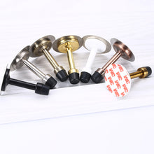 Load image into Gallery viewer, Stainless Steel Door Stops Wall Mounted Door Stopper Rubber Holder Catch Floor Fitting With Screws Bedroom Home Hardware

