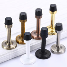 Load image into Gallery viewer, Stainless Steel Door Stops Wall Mounted Door Stopper Rubber Holder Catch Floor Fitting With Screws Bedroom Home Hardware
