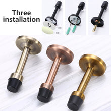 Load image into Gallery viewer, Stainless Steel Door Stops Wall Mounted Door Stopper Rubber Holder Catch Floor Fitting With Screws Bedroom Home Hardware
