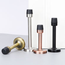 Load image into Gallery viewer, Stainless Steel Door Stops Wall Mounted Door Stopper Rubber Holder Catch Floor Fitting With Screws Bedroom Home Hardware
