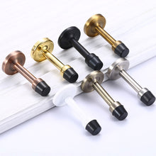 Load image into Gallery viewer, Stainless Steel Door Stops Wall Mounted Door Stopper Rubber Holder Catch Floor Fitting With Screws Bedroom Home Hardware
