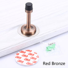 Load image into Gallery viewer, Stainless Steel Door Stops Wall Mounted Door Stopper Rubber Holder Catch Floor Fitting With Screws Bedroom Home Hardware
