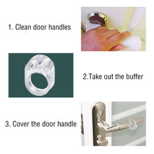 Load image into Gallery viewer, 5PCS Door Stopper Transparent Door Handle Buffer Wall Protection Silica Gel Doorknob Buffer Walls And Furniture Protective Pad
