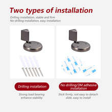 Load image into Gallery viewer, Non-Punch Door Stopper Automatic Floor Stop Self-Locking Door Stop Furniture Fittings Gold Black Grey Stopper for Door Windproof Door Stops
