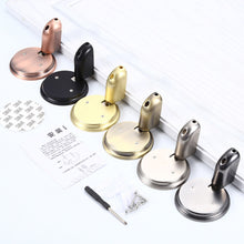 Load image into Gallery viewer, Non-Punch Door Stopper Automatic Floor Stop Self-Locking Door Stop Furniture Fittings Gold Black Grey Stopper for Door Windproof Door Stops
