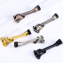 Load image into Gallery viewer, Zinc Alloy Kick Door Stopper Lever Retainer Anti-collision Stop Device Free Stop for Floor Door Block Stop Holder Hardware
