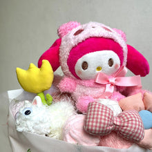 Load image into Gallery viewer, 10CM Kawaii My Melody Kuromi Plush Toys Soft Stuffed Soft Dolls Family Party Dolls For Children Christmas New Year Birthday Gifts
