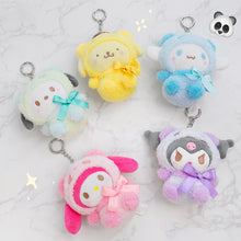 Load image into Gallery viewer, 10CM Kawaii My Melody Kuromi Plush Toys Soft Stuffed Soft Dolls Family Party Dolls For Children Christmas New Year Birthday Gifts
