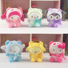 Load image into Gallery viewer, 10CM Kawaii My Melody Kuromi Plush Toys Soft Stuffed Soft Dolls Family Party Dolls For Children Christmas New Year Birthday Gifts
