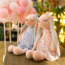 Load image into Gallery viewer, Cute Bunny Plush Toys Soft Stuffed Soft Dolls Baby Soothing Rabbit Doll With Sleeping Doll For Children Christmas New Year Birthday Gifts
