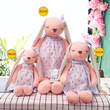 Load image into Gallery viewer, Cute Bunny Plush Toys Soft Stuffed Soft Dolls Baby Soothing Rabbit Doll With Sleeping Doll For Children Christmas New Year Birthday Gifts
