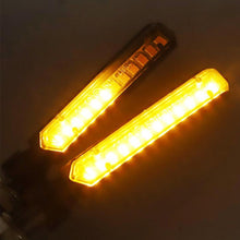 Load image into Gallery viewer, 2Pcs 12 LED Motorcycle Turn Signals Light Tail Flasher Flowing Water Blinker IP68 Motorcycle Flashing Lights
