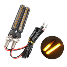 Load image into Gallery viewer, 2Pcs 12 LED Motorcycle Turn Signals Light Tail Flasher Flowing Water Blinker IP68 Motorcycle Flashing Lights
