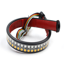 Load image into Gallery viewer, Motorcycle Light Bar Strip Tail Brake Stop Flowing Water Turn Signal Light 60/90/120 LED Integrated SMD Red Amber Color
