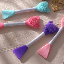 Load image into Gallery viewer, Soft Face Mask Brush Silicone Gel Facial Mask DIY Brushes Cute Bear Double Head Beauty Women Skin Face Care Home Makeup Tools
