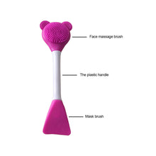 Load image into Gallery viewer, Soft Face Mask Brush Silicone Gel Facial Mask DIY Brushes Cute Bear Double Head Beauty Women Skin Face Care Home Makeup Tools

