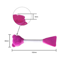 Load image into Gallery viewer, Soft Face Mask Brush Silicone Gel Facial Mask DIY Brushes Cute Bear Double Head Beauty Women Skin Face Care Home Makeup Tools

