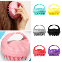 Load image into Gallery viewer, Portable Silicone Shampoo Brush Handheld Round Soft Scalp Massage Brush Multifunctional Bath Hair Shower Brush Comb Hair Care

