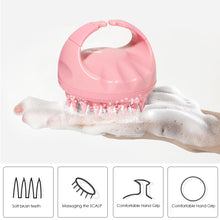 Load image into Gallery viewer, Portable Silicone Shampoo Brush Handheld Round Soft Scalp Massage Brush Multifunctional Bath Hair Shower Brush Comb Hair Care

