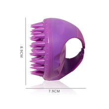 Load image into Gallery viewer, Portable Silicone Shampoo Brush Handheld Round Soft Scalp Massage Brush Multifunctional Bath Hair Shower Brush Comb Hair Care
