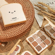 Load image into Gallery viewer, 9 Colors Eyeshadow Pearly Matte Earth Color Eyeshadow Palette Shiny Sequins Eye Shadow Eye Pigments Long Lasting Makeup
