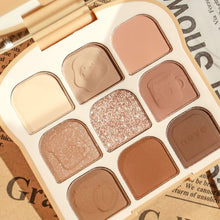 Load image into Gallery viewer, 9 Colors Eyeshadow Pearly Matte Earth Color Eyeshadow Palette Shiny Sequins Eye Shadow Eye Pigments Long Lasting Makeup
