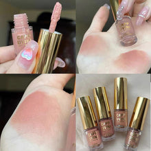 Load image into Gallery viewer, Liquid Eye Shadow Fine Flash Matte Brightening Light Delicate and Silky Painting Cosmetics Pallete Velvet Cheek Blusher Shadow
