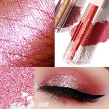 Load image into Gallery viewer, Liquid Eyeshadow Pearlescent Glitter Long Lasting Waterproof Liquid Eyeshadow Quick-drying Glitter Shimmer Women Eye Makeup
