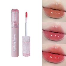 Load image into Gallery viewer, Cherry Pink Mirror Water Lip Gloss Lip Glaze Transparent Glass Lip Oil Waterproof Liquid Lipstick Nude Brown Clear Tint Makeup
