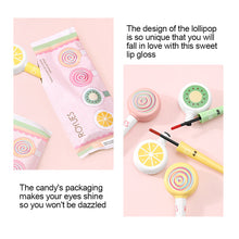 Load image into Gallery viewer, Sweet Dream Girl Candy Velvet Lip Glaze Cute Lollipop Matte Easy To Color Matte Long Lasting Lip Glaze Women Makeup Lip Gloss
