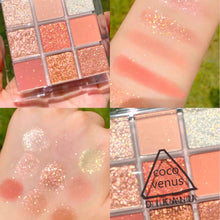 Load image into Gallery viewer, Transparent Nine-color Acrylic Eyeshadow Tray Pearly Eyeshadow Brighten Beauty Eyes Makeup Cosmetics
