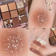 Load image into Gallery viewer, Transparent Nine-color Acrylic Eyeshadow Tray Pearly Eyeshadow Brighten Beauty Eyes Makeup Cosmetics
