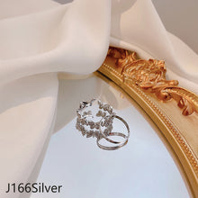Load image into Gallery viewer, 2pcs/set Fashion Vintage Pearl Ring Simple Hollow Geometric Rings Women Jewelry Gift
