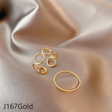Load image into Gallery viewer, 2pcs/set Fashion Vintage Pearl Ring Simple Hollow Geometric Rings Women Jewelry Gift
