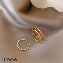 Load image into Gallery viewer, 2pcs/set Fashion Vintage Pearl Ring Simple Hollow Geometric Rings Women Jewelry Gift
