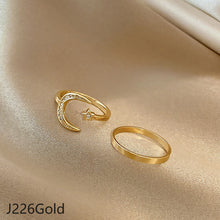 Load image into Gallery viewer, 2pcs/set Fashion Vintage Pearl Ring Simple Hollow Geometric Rings Women Jewelry Gift
