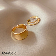 Load image into Gallery viewer, 2pcs/set Fashion Vintage Pearl Ring Simple Hollow Geometric Rings Women Jewelry Gift
